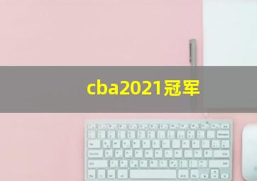 cba2021冠军