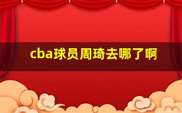 cba球员周琦去哪了啊