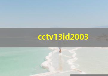 cctv13id2003