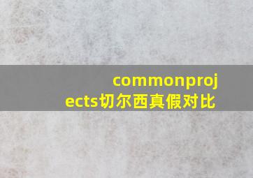 commonprojects切尔西真假对比