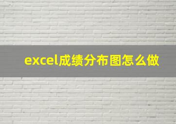 excel成绩分布图怎么做