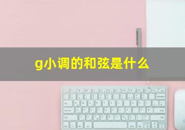 g小调的和弦是什么