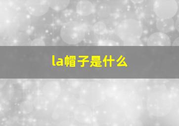 la帽子是什么