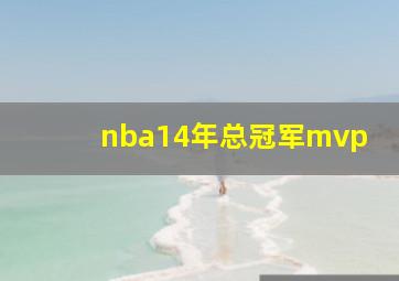 nba14年总冠军mvp