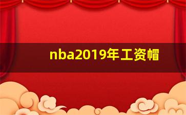 nba2019年工资帽