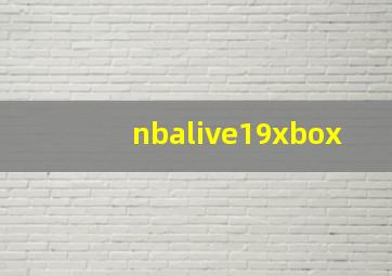 nbalive19xbox