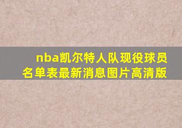 nba凯尔特人队现役球员名单表最新消息图片高清版