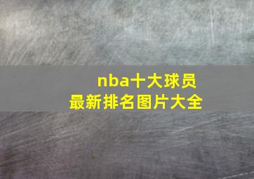 nba十大球员最新排名图片大全