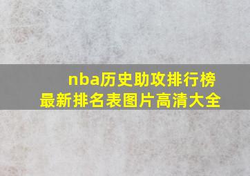 nba历史助攻排行榜最新排名表图片高清大全