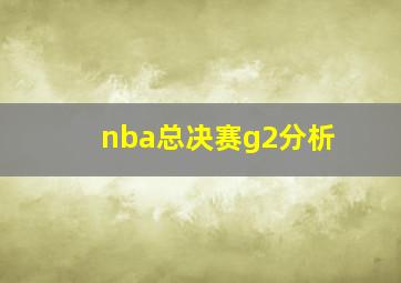 nba总决赛g2分析