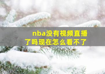 nba没有视频直播了吗现在怎么看不了