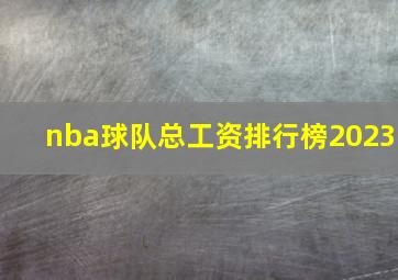 nba球队总工资排行榜2023