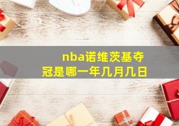 nba诺维茨基夺冠是哪一年几月几日