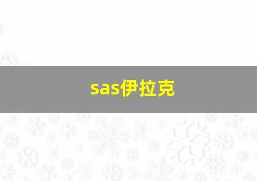 sas伊拉克