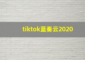 tiktok蓝奏云2020