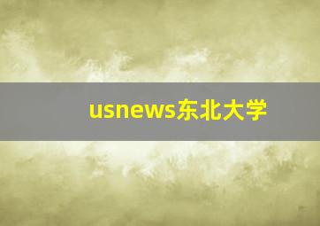 usnews东北大学