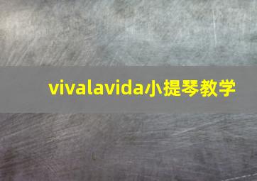 vivalavida小提琴教学