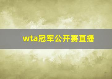 wta冠军公开赛直播