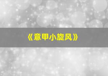 《意甲小旋风》