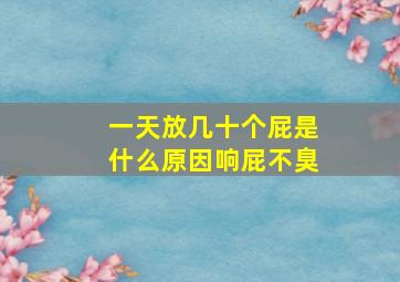 一天放几十个屁是什么原因响屁不臭