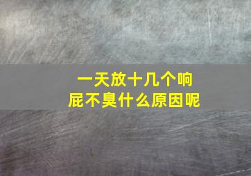 一天放十几个响屁不臭什么原因呢