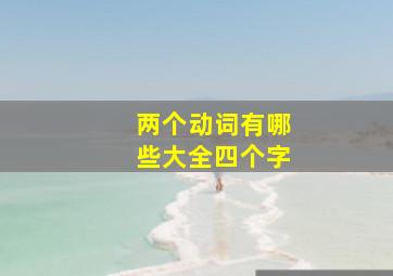 两个动词有哪些大全四个字