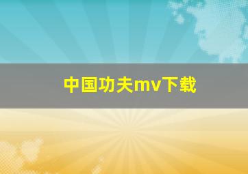 中国功夫mv下载