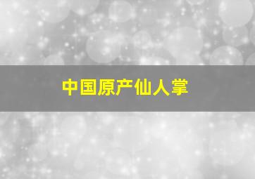 中国原产仙人掌