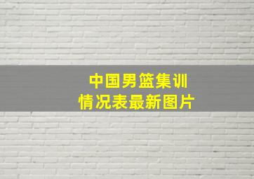 中国男篮集训情况表最新图片