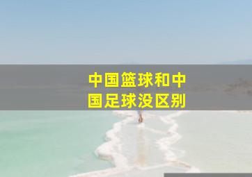 中国篮球和中国足球没区别