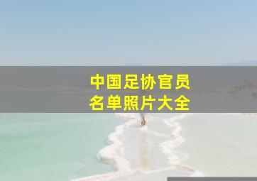 中国足协官员名单照片大全