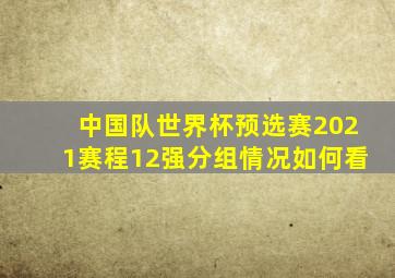 中国队世界杯预选赛2021赛程12强分组情况如何看