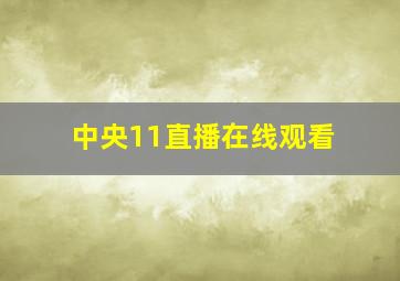 中央11直播在线观看