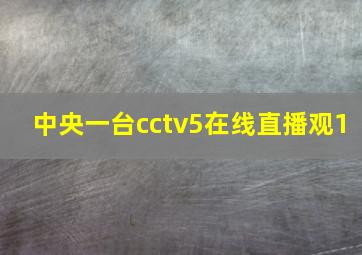 中央一台cctv5在线直播观1