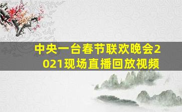 中央一台春节联欢晚会2021现场直播回放视频