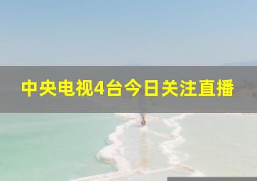 中央电视4台今日关注直播