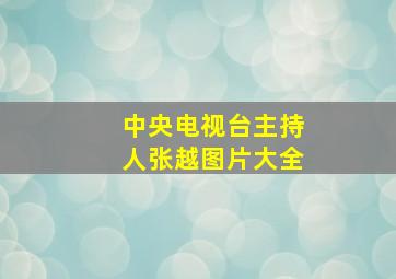 中央电视台主持人张越图片大全