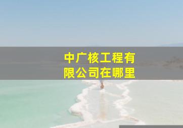 中广核工程有限公司在哪里