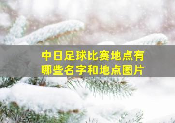 中日足球比赛地点有哪些名字和地点图片