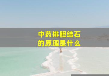 中药排胆结石的原理是什么