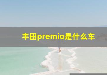 丰田premio是什么车