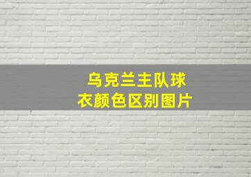 乌克兰主队球衣颜色区别图片