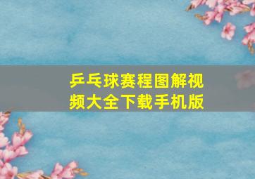 乒乓球赛程图解视频大全下载手机版