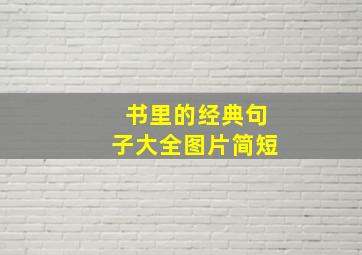 书里的经典句子大全图片简短