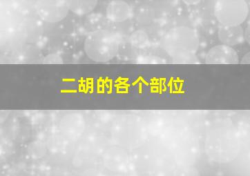 二胡的各个部位