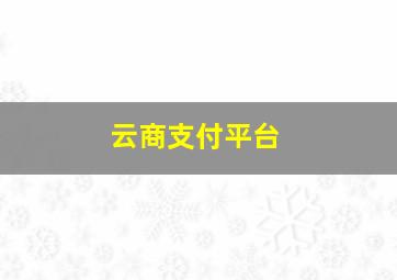 云商支付平台