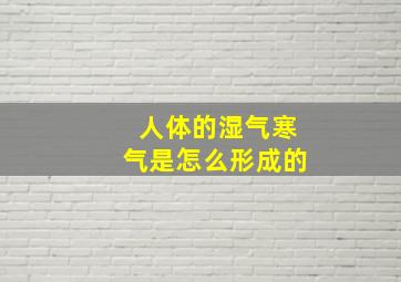 人体的湿气寒气是怎么形成的