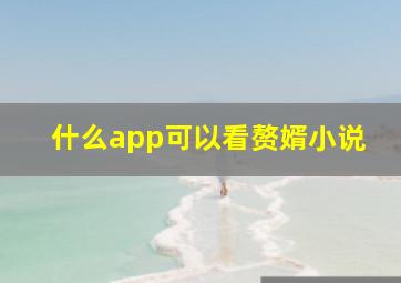 什么app可以看赘婿小说