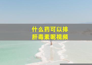 什么药可以排肝毒素呢视频