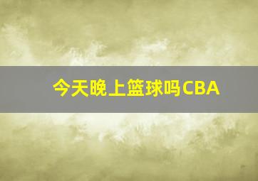 今天晚上篮球吗CBA